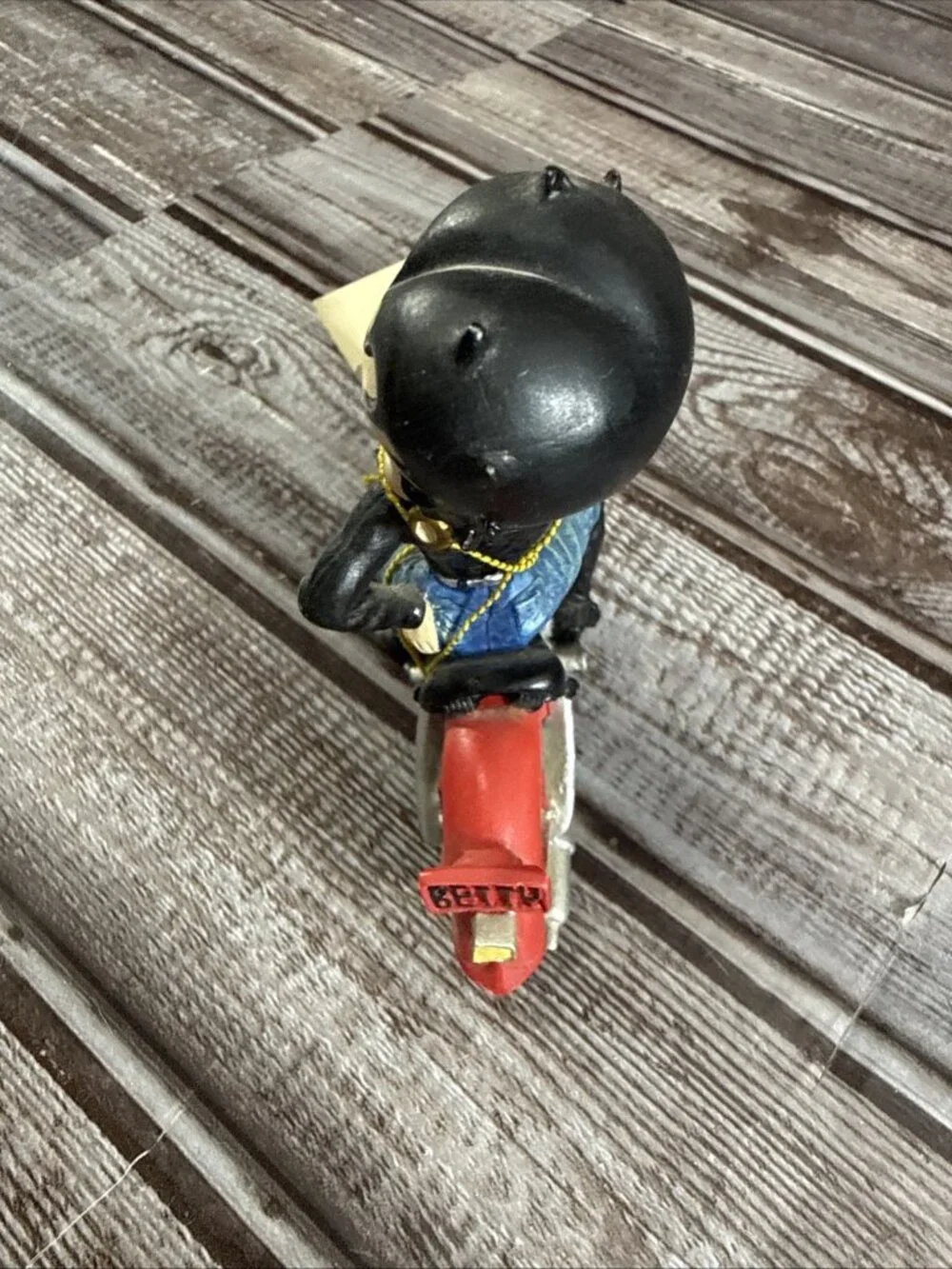 Betty Boop Easy Rider On A Motorcycle & TV Snowball